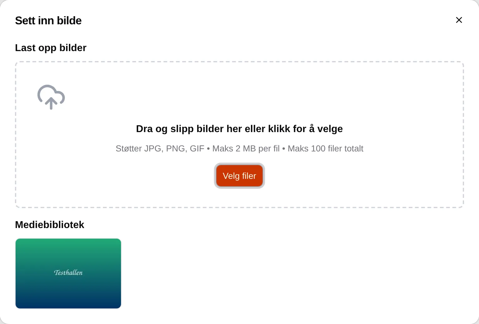 Sett inn bilde