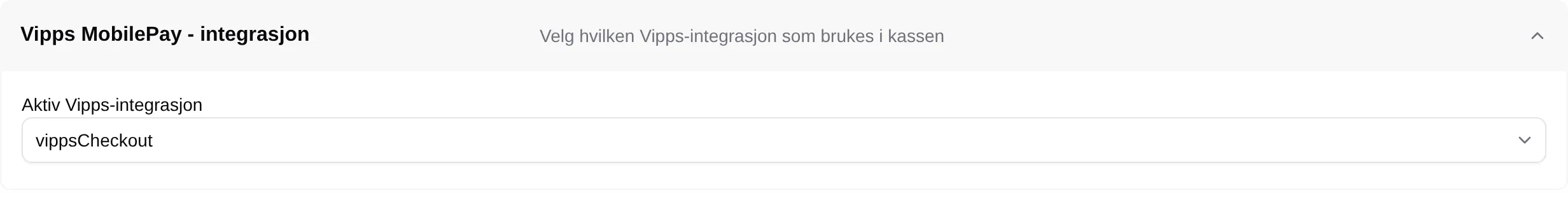 Vipps MobilePay - integrasjon