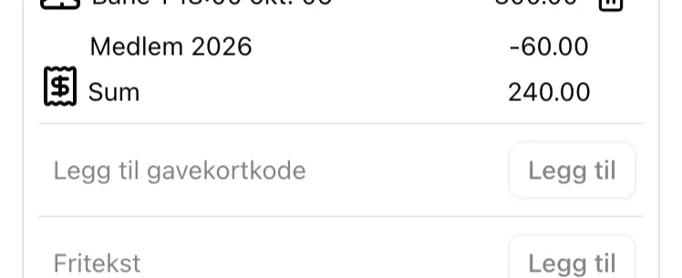 Handlekurv med grupperabatt