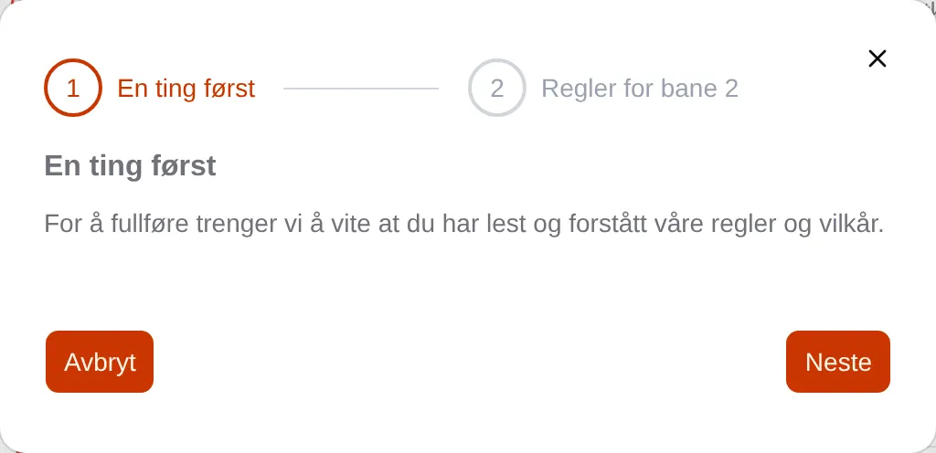 En ting først