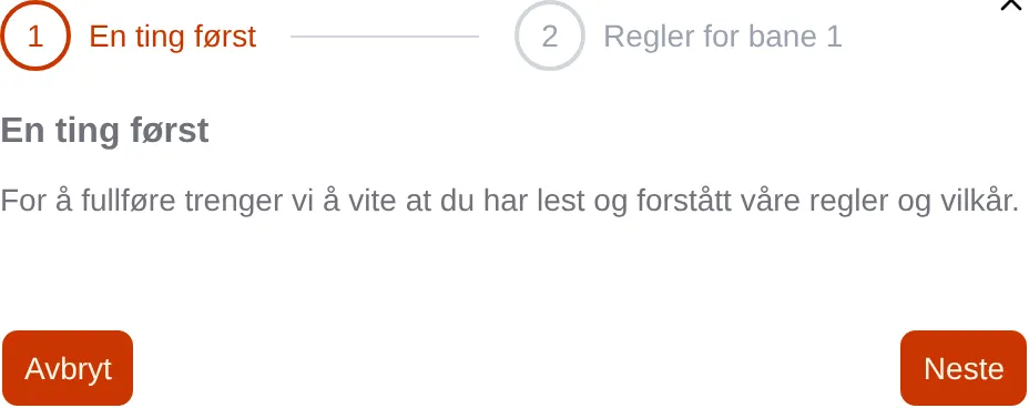 En ting først