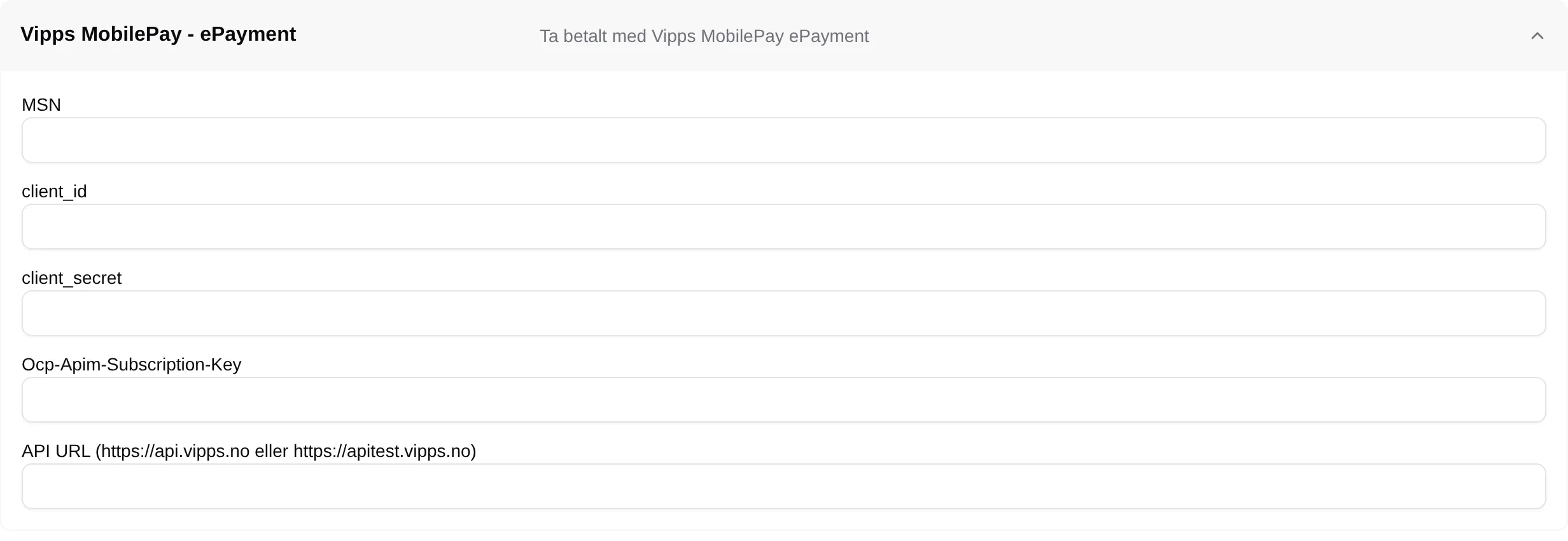 Vipps MobilePay - ePayment