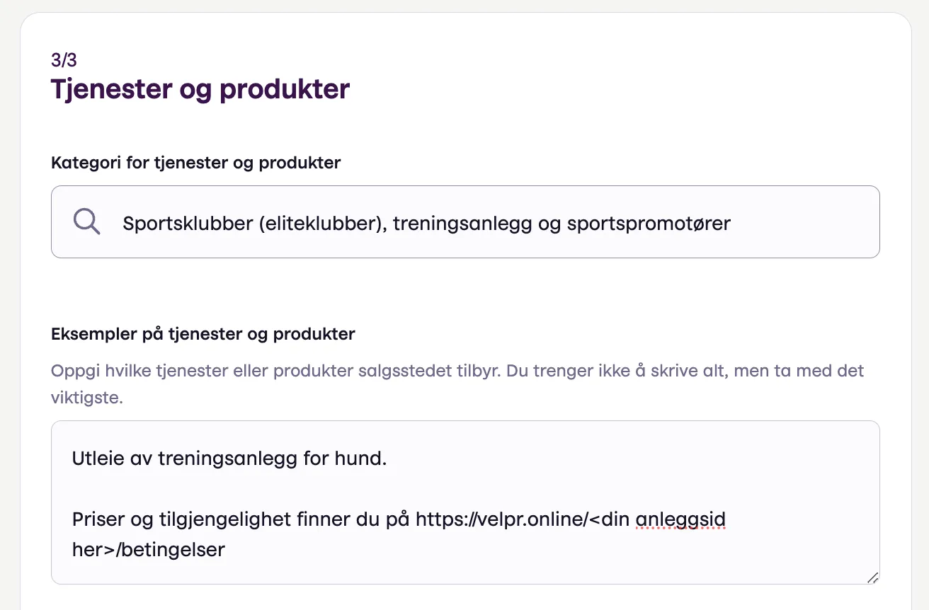 Checkout steg 3
